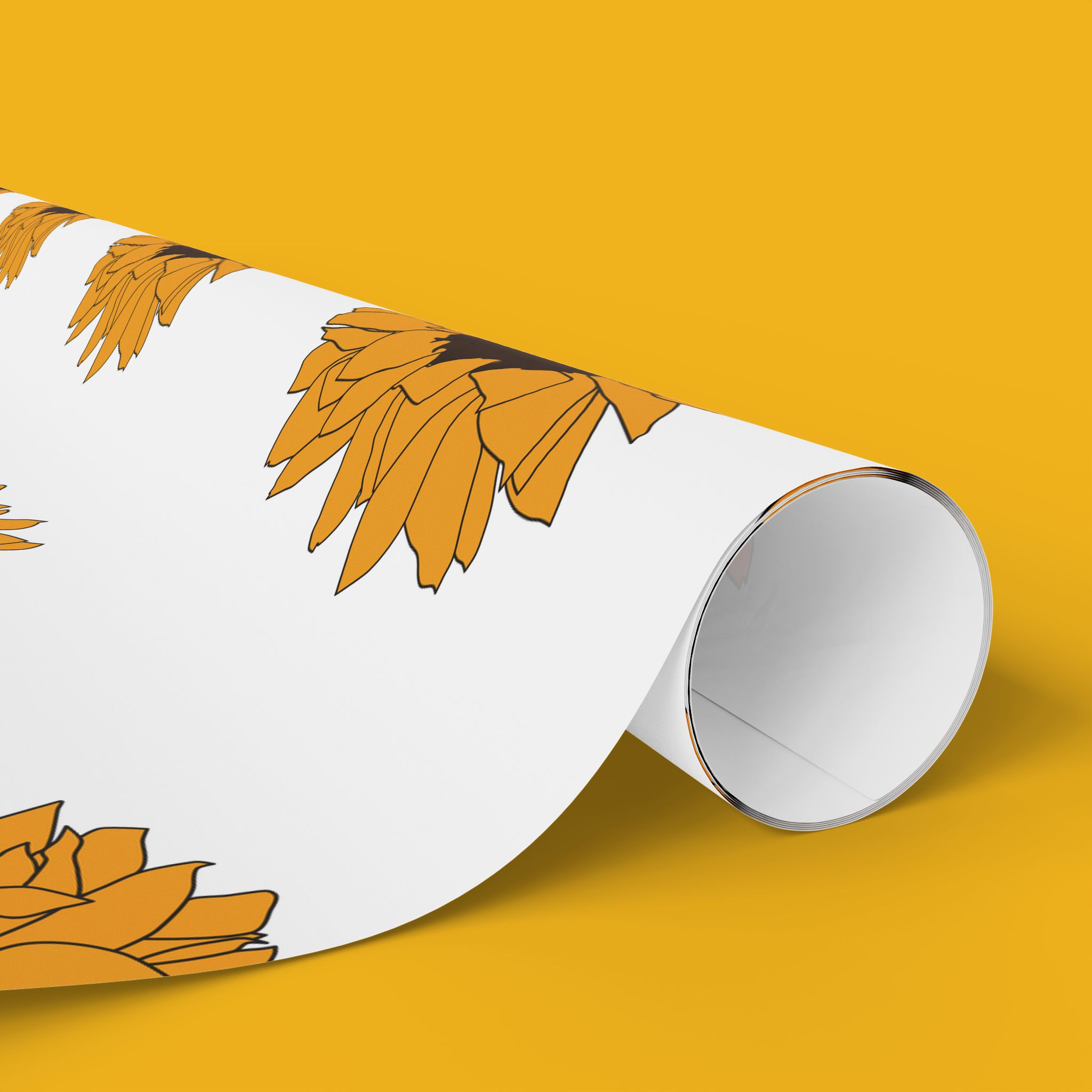 Sunflower Wrapping Paper - Image 2