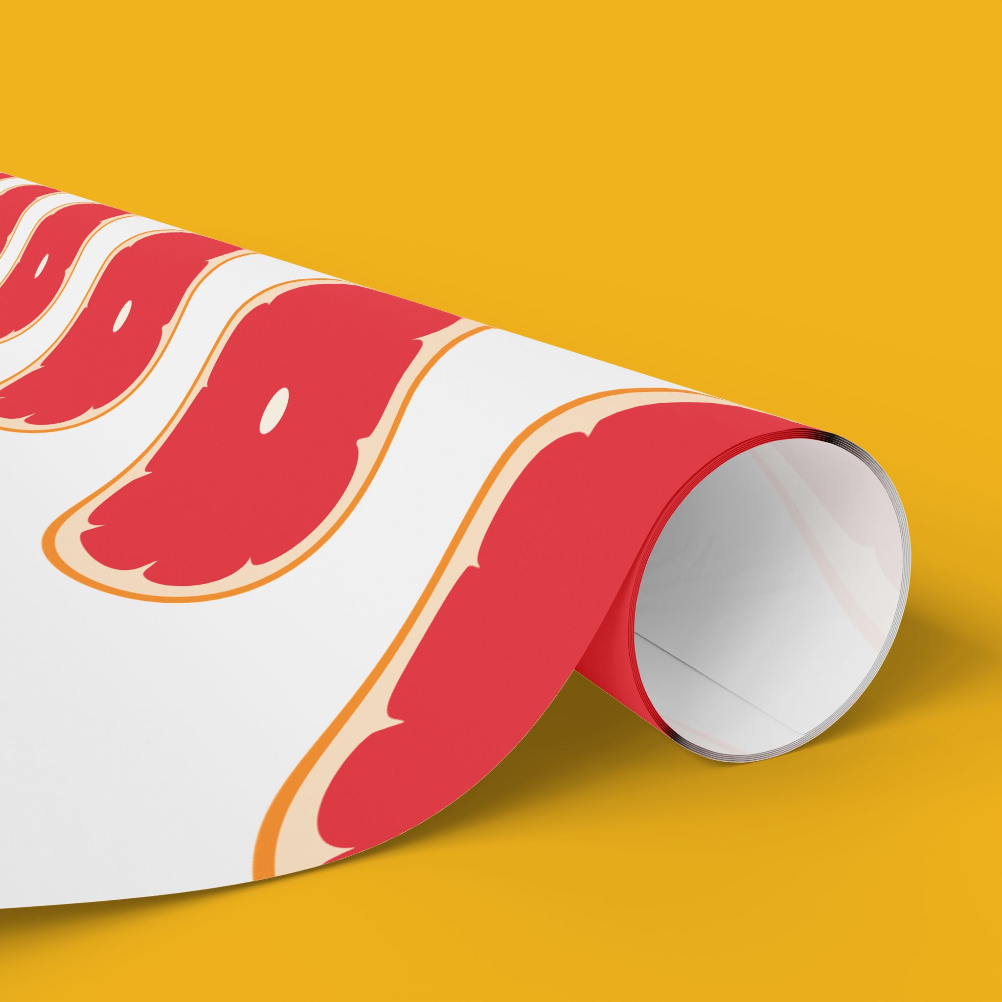 Ruby Red Grapefruit Wrapping Paper - Image 2