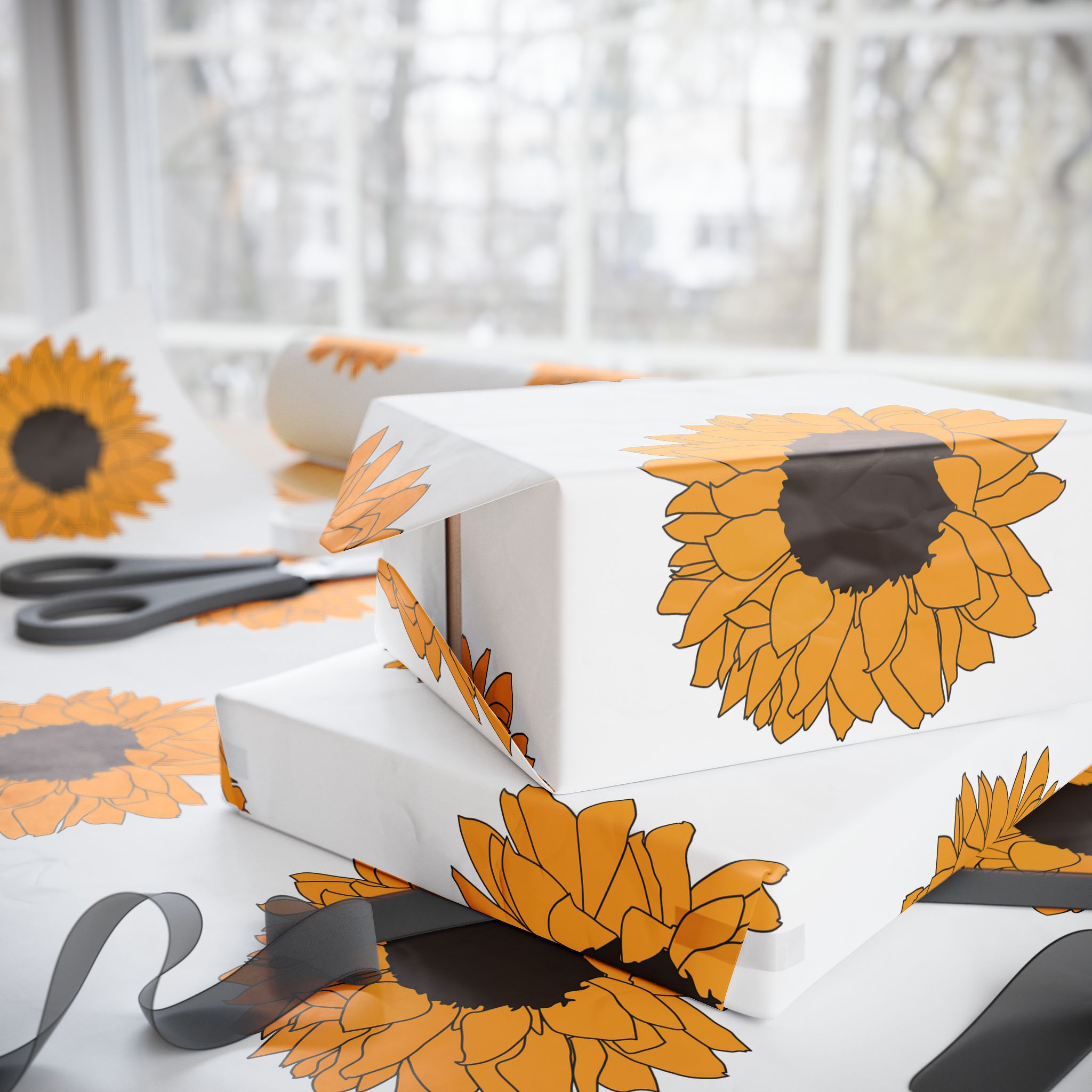Sunflower Wrapping Paper - Image 4