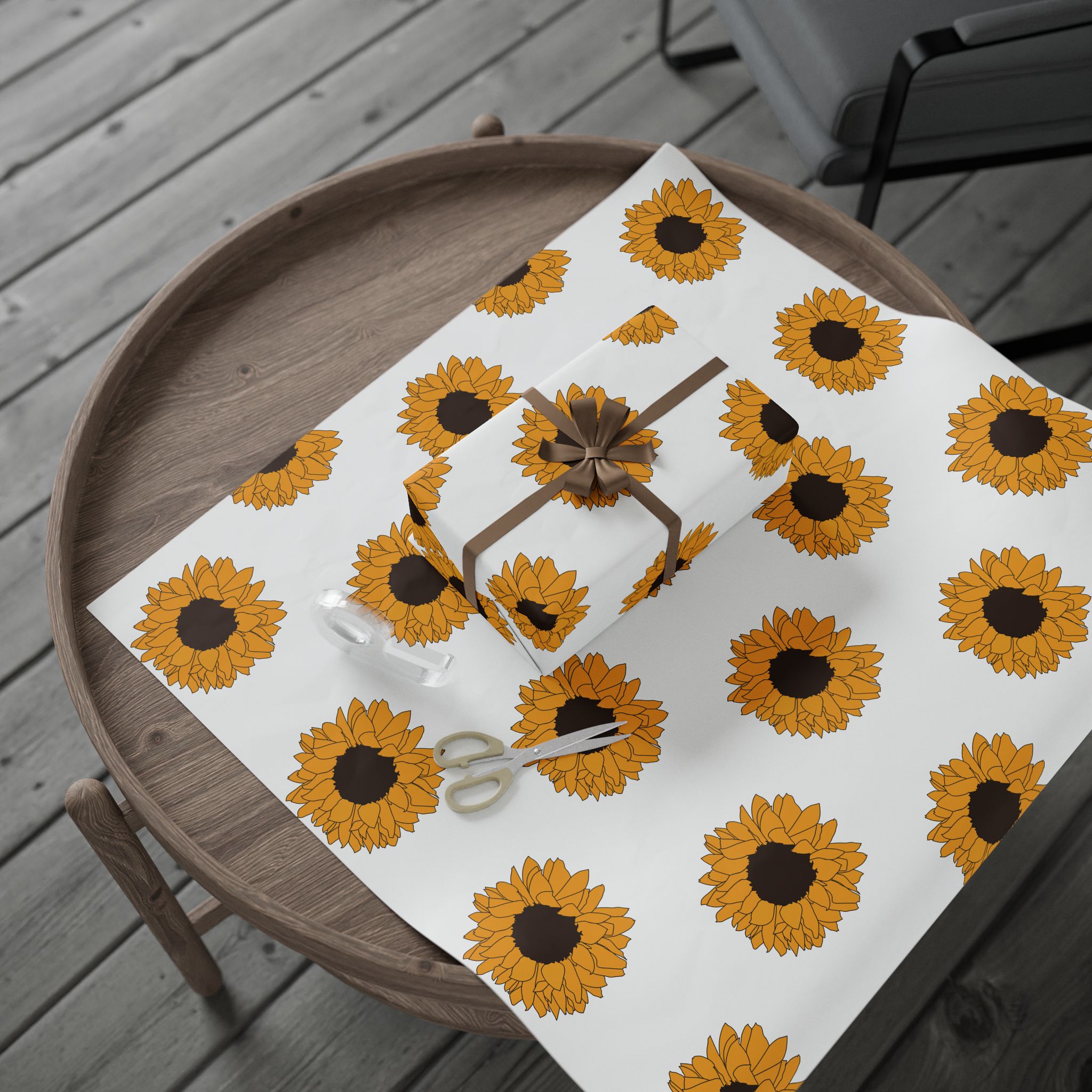 Sunflower Wrapping Paper - Image 5