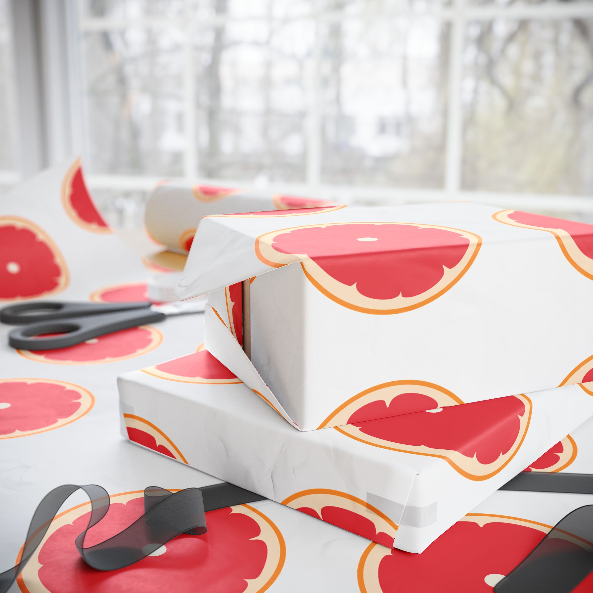 Ruby Red Grapefruit Wrapping Paper - Image 4