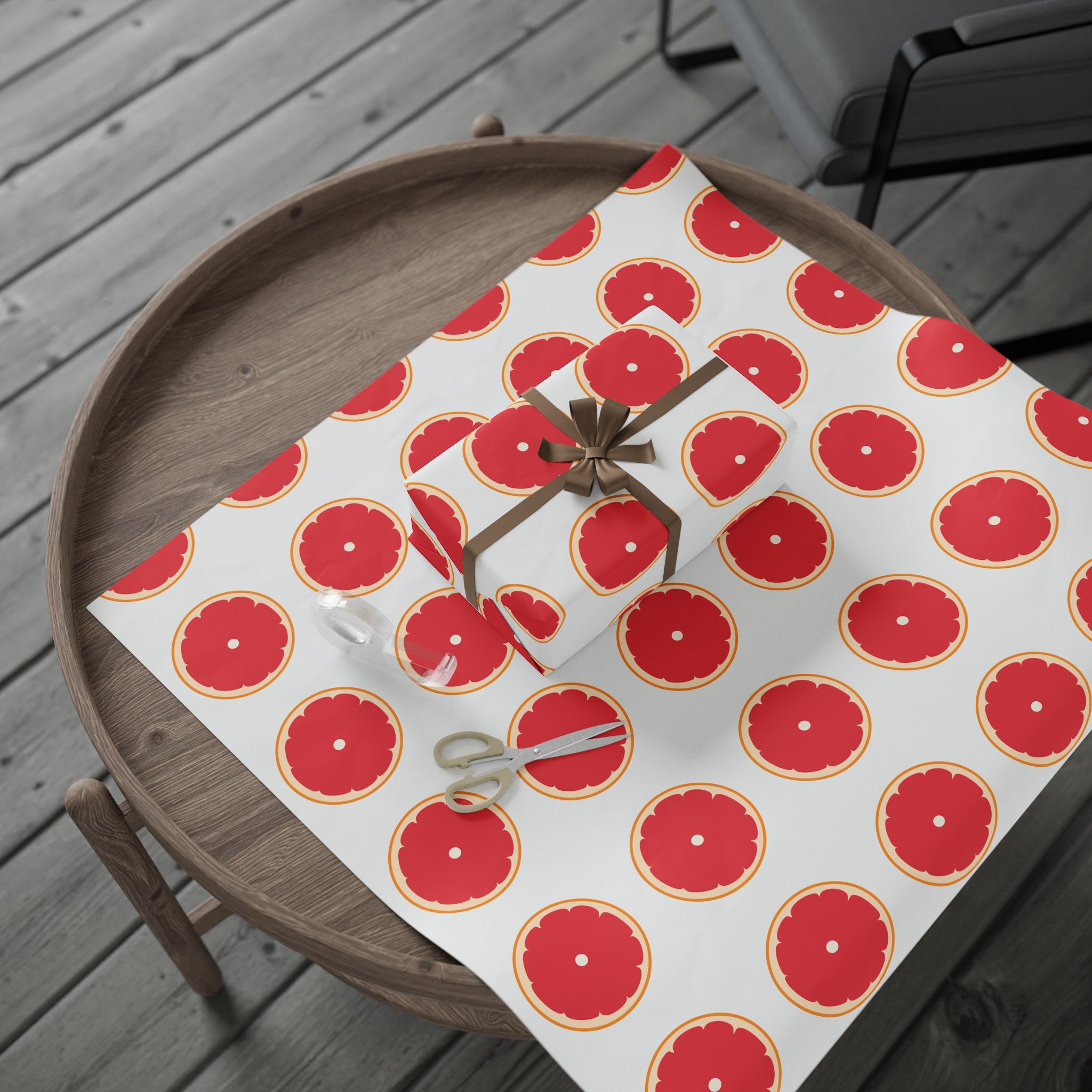 Ruby Red Grapefruit Wrapping Paper - Image 5