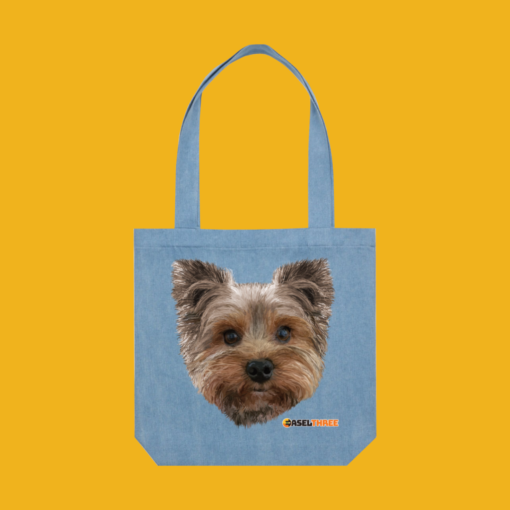Our BFF is a Yorkie! (Denim Tote)